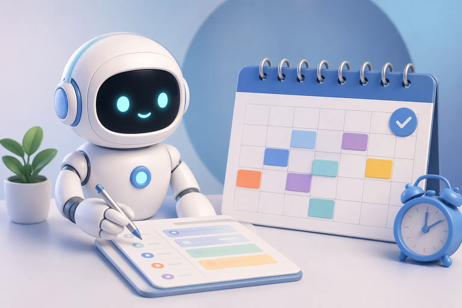 Een slimme AI-assistent die planning en afspraken eenvoudig organiseert.